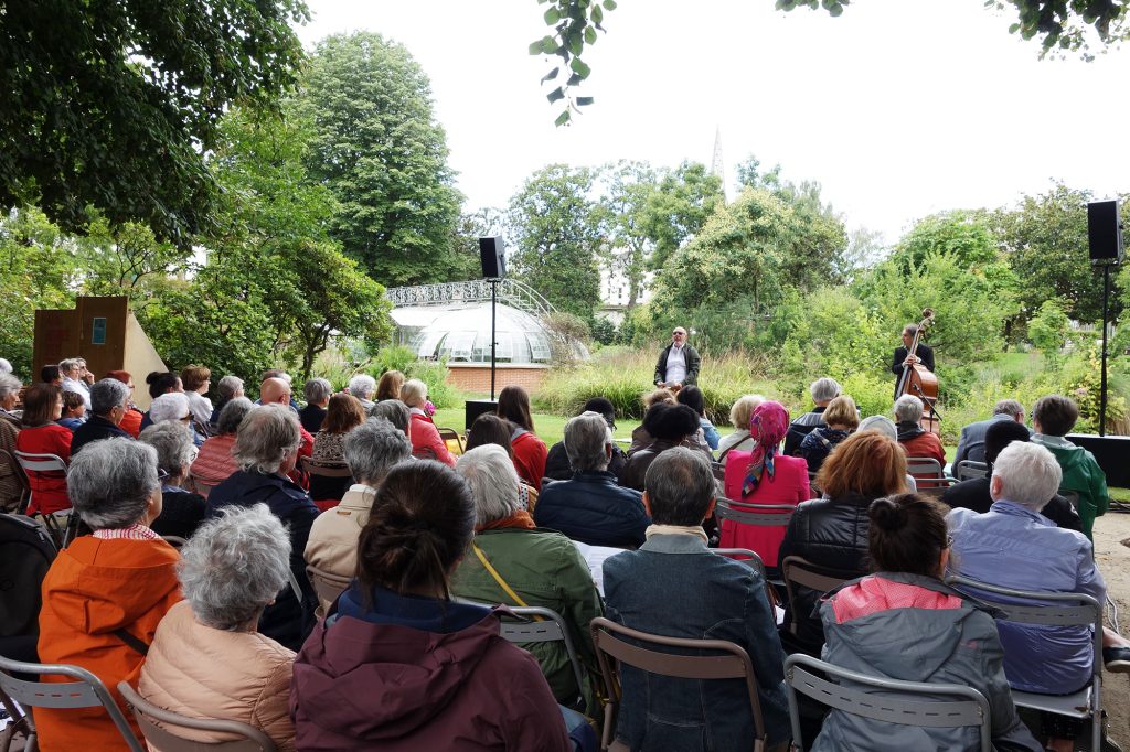 Lecture musicale "Un jour, il s'est installé" au jardin des Plantes de Nantes (44)